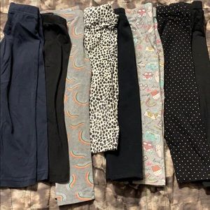 8 pair of leggings // 3t